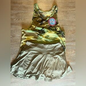 Camo Tank Top and Skirt Set Dance Competition